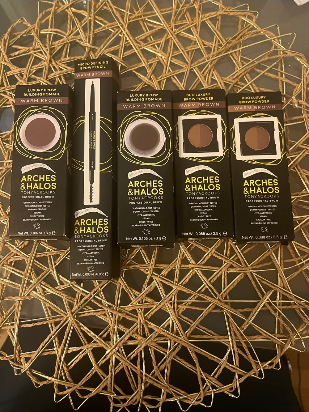 Warm Brown Brow Kit by TONYACROOKS - Complete Set